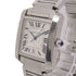 CARTIER Tank Francaise 2302 Automatic Watch Stainless Steel White