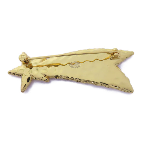 CHANEL CC Brooch Accessories Metal Gold Black