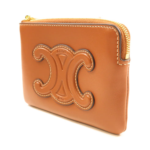 CELINE GHW Coin Bag Purse Calfskin Leather