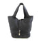HERMES PHW Picotin MM Handbag Taurillon Clemence Leather Noir Black