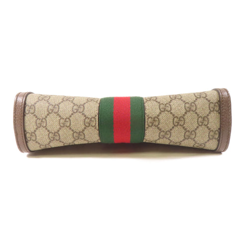 GUCCI GHW GG Supreme Ophidia Chain Shoulder Bag 503877 Coated Canvas Brown