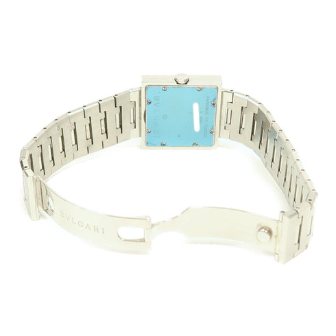 BVLGARI Quadrato Quartz Watch SQ 22 Stainless Steel