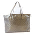 GUCCI GG Tote Bag Shoulder Bag 211137 PVC Coated Canvas Bronze