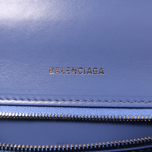 BALENCIAGA SHW Hourglass XS 2 Way Bag Denim Blue