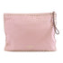 Valentino GHW Clutch Second Bag Calfskin Leather Pink