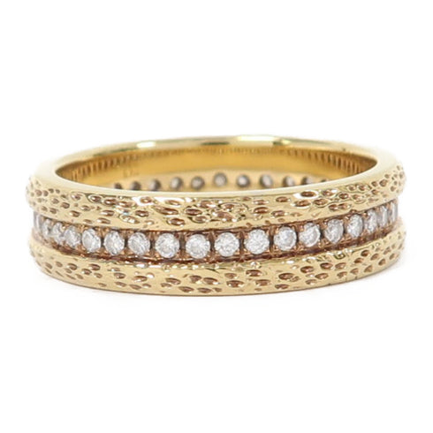 Fine Jewelry Diamond 5.0g Ring 18K Yellow Gold US#5.25