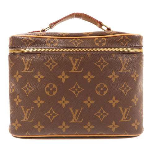 LOUIS VUITTON LV GHW Nice BB Handbag M42265 Monogram Brown v1