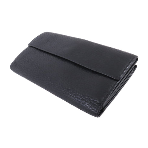 CHANEL SHW CC Long Wallet Calfskin Leather Black