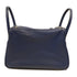 HERMES PHW Lindy 30 2 Way Shoulder Bag Handbag Swift Leather Blue Sapphire