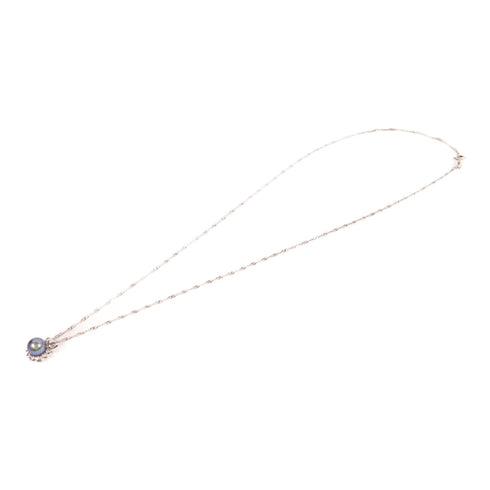Jewelry Pearl Necklace 2.4g 18K White Gold