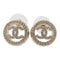 CHANEL CC Earrings Accessories PVC Metal Gold Transparent