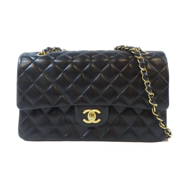 CHANEL Quilted CC GHW Classic 25 Chain Shoulder Bag A01112 Lambskin Black