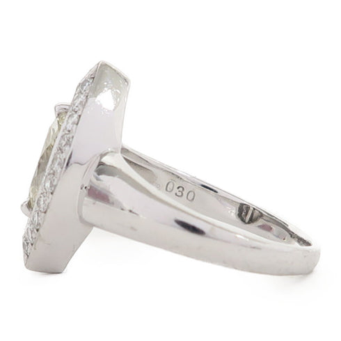 Fine Jewelry 0.701ct Diamond 0.30ct Diamond Ring PT900 Platinum US#6.25