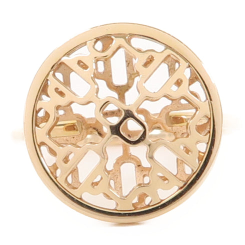 HERMES Chaine D'Ancre Passerelle Ring US#5.75 18K Rose Gold