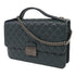 CHANEL Quilted CC SHW Chain Shoulder Bag Caviar Green