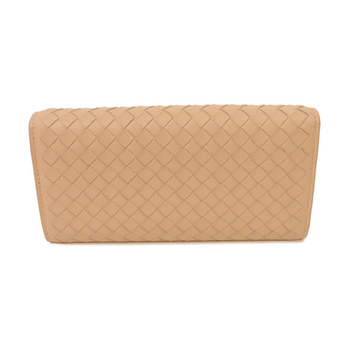 BOTTEGA VENETA BV Long Wallet Intrecciato Leather Light Pink
