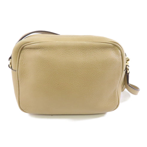 GUCCI GG GHW Soho Disco Shoulder Bag Crossbody 308364 Calfskin Leather Beige