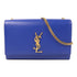 YVES SAINT LAURENT YSL GHW Kate Medium Chain Shoulder Bag Calfskin Leather