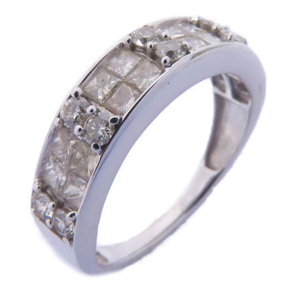 Fine Jewelry 1.25ct Diamond Ring Accessories US#6 18K White Gold