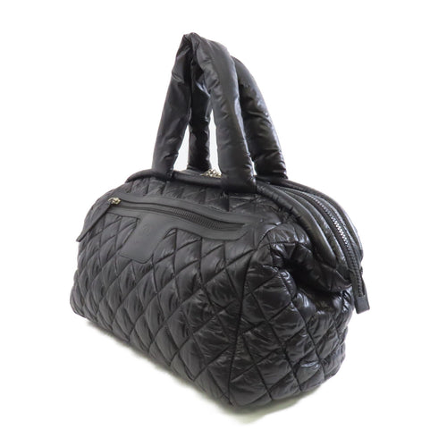CHANEL CC SHW Coco Cocoon Handbag Nylon Black