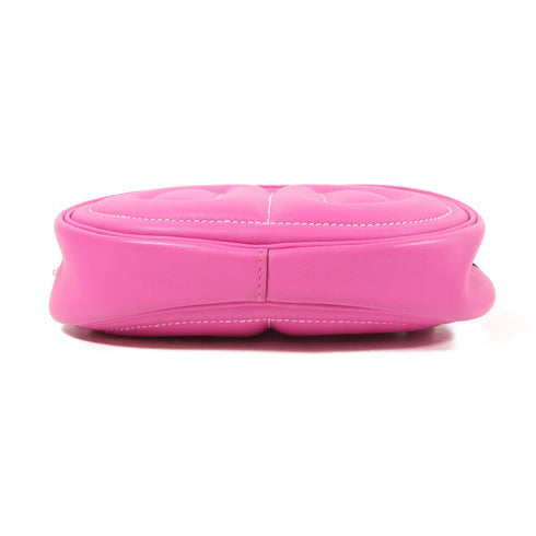 HERMES PHW In The Loop Belt Waist Bag Swift Leather Magnolia/Rouge Grenat