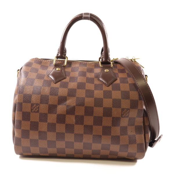 LOUIS VUITTON LV GHW Speedy Bandouliere 25 2 Way Shoulder Bag N41368 Damier v1