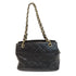 CHANEL Quilted CC GHW Petite Timeless Chain Tote Bag Leather Black