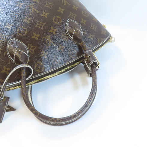 LOUIS VUITTON LV GHW Lockit Handbag M40597 Monogram Fetish Brown