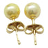 MIKIMOTO Pearl Earrings 18K Yellow Gold