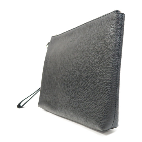 GUCCI GG SHW Pouch Clutch Bag 387075 Calfskin Leather Black