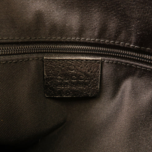 GUCCI GG GHW Shoulder Bag Canvas 13073649 Black