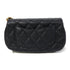 CHANEL Quilted CC GHW Chain Shoulder Bag Calfskin Leather Black v5