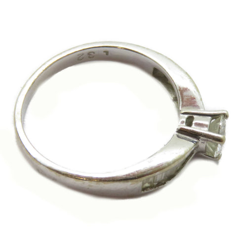 FINE JEWELRY 0.32ct Diamond Ring 18K White Gold US#5.25