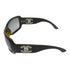 CHANEL CC Sunglasses 6018 c.908/11 PVC Black