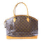 LOUIS VUITTON LV GHW Lockit Horizontal Handbag M40104 Monogram Brown v1