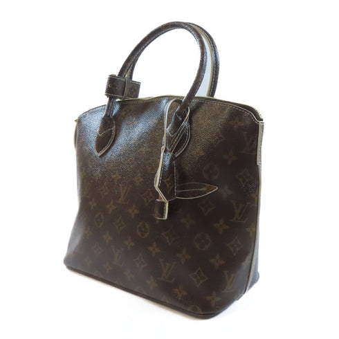 LOUIS VUITTON LV GHW Lockit Handbag M40597 Monogram Fetish Brown