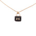 HERMES Amulette Constance Necklace Accessories 18K Pink Gold