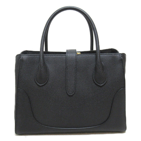 GUCCI GG GHW Jackie 1961 2 Way Shoulder Tote Bag 727810 Calfskin Leather Black