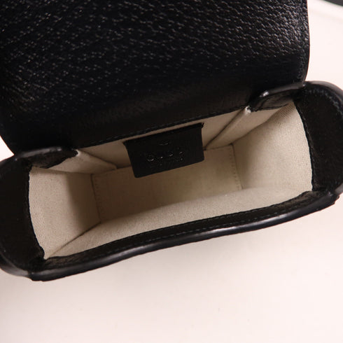 GUCCI GG GHW Horsebit 1955 Mini Shoulder Bag 625615 Canvas Navy