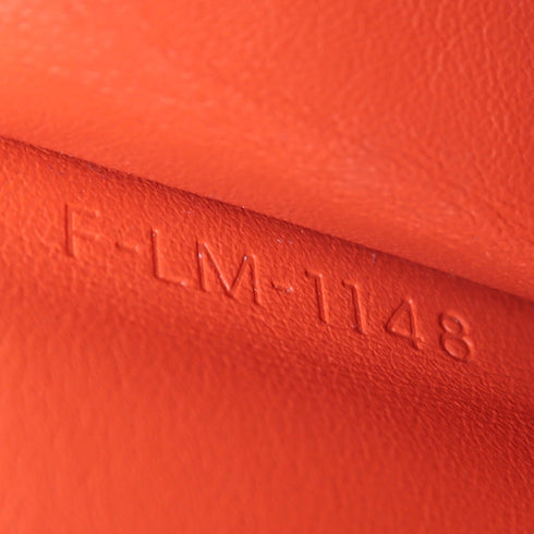 CELINE GHW Long Wallet Calfskin Leather Brown/Red