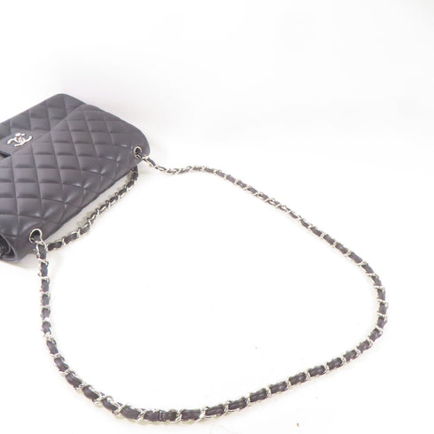 CHANEL CC SHW Large Classic Chain Shoulder Bag A58600 Lambskin Leather Black