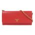 PRADA GHW Chain Shoulder Bag 1M1290 Calfskin Leather Red