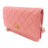 CHANEL Quilted CC GHW C19 WOC Wallet On Chain Shoulder Bag Lambskin Leather Pink