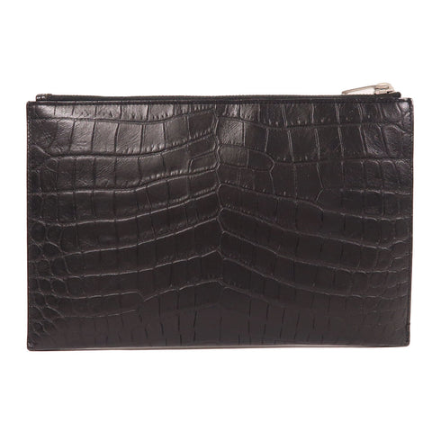 YVES SAINT LAURENT YSL SHW Clutch Bag Pouch Calfskin Leather