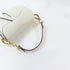 Christian Dior CD GHW Mini Saddle Bag Shoulder Bag M0456CBAA_M030 Calfskin White
