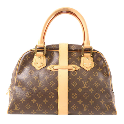LOUIS VUITTON LV GHW Manhattan GM Hand Bag M40025 Monogram Brown