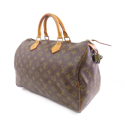 LOUIS VUITTON LV GHW Speedy 35 Handbag Boston Bag M41524 Monogram Brown