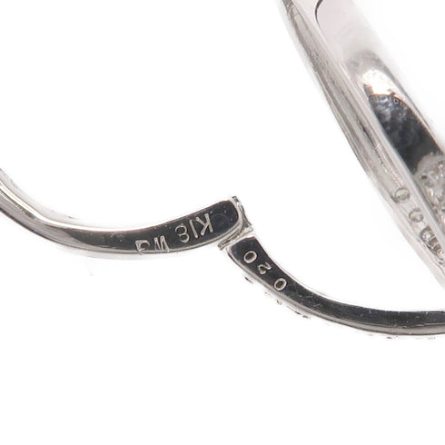 JEWELRY 0.20ct Diamond Earrings 18K White Gold