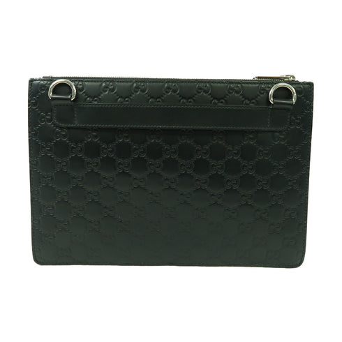 GUCCI GG SHW Shoulder Bag 450953 Calfskin Leather Black