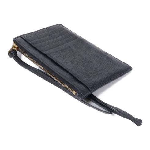 BALENCIAGA GHW Card Case 640110.1000 Calfskin Leather